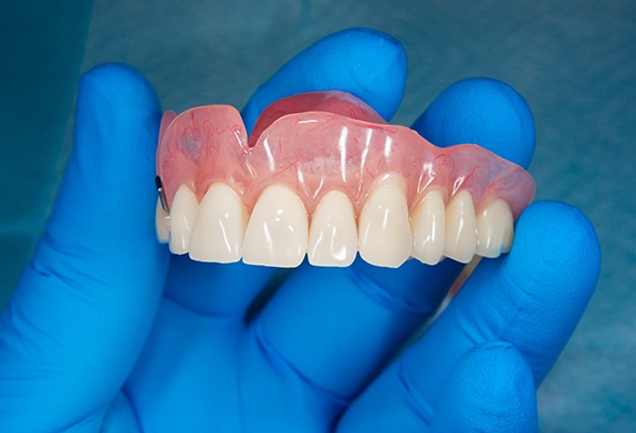 Removable dentures require special care