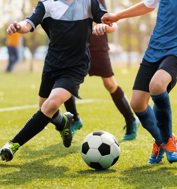 People playing soccer