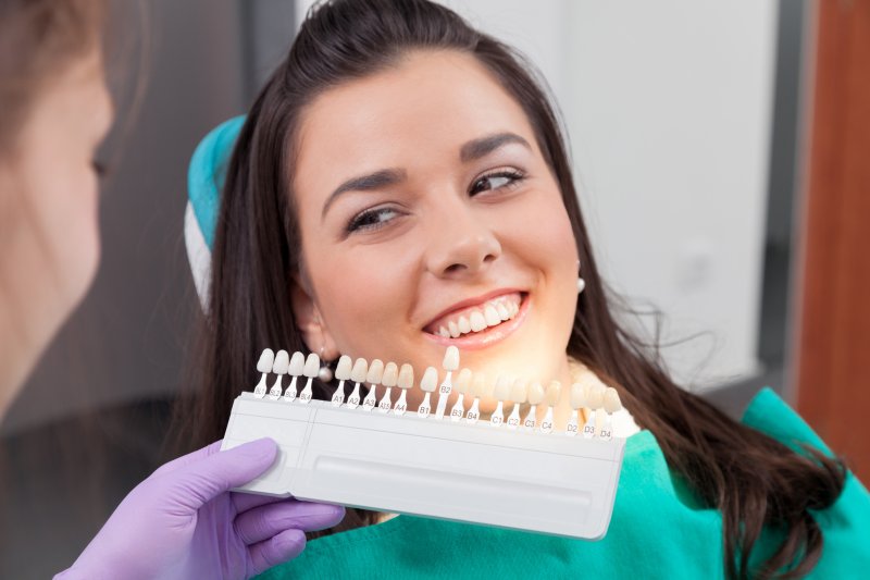 A woman receiving a tailored smile makeover